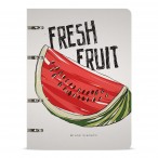 Тетрадь А5 Bruno Visconti Fresh and Fruity на кольцах, сменный блок, 80л., пластик.обл., линейка