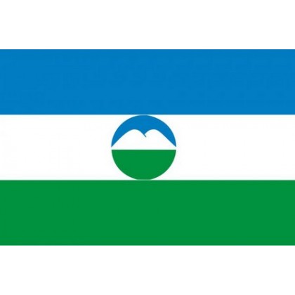 Флаг Кабардино-Балкарии  22х15 (полиэфирный шёлк)
