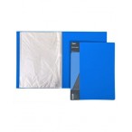 Папка А4 60 файлов ХАТБЕР Standart синяя, пластиковая, корешок 21 мм