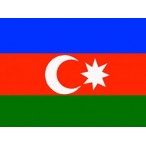 Флаг Азербайджан  22х15 (полиэфирный шёлк)
