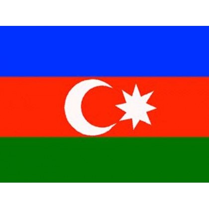 Флаг Азербайджан  22х15 (полиэфирный шёлк)