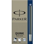 Картридж Parker Quink синие, для перьевой ручки, LONG, упаковка из 5 шт., смываемые чернила