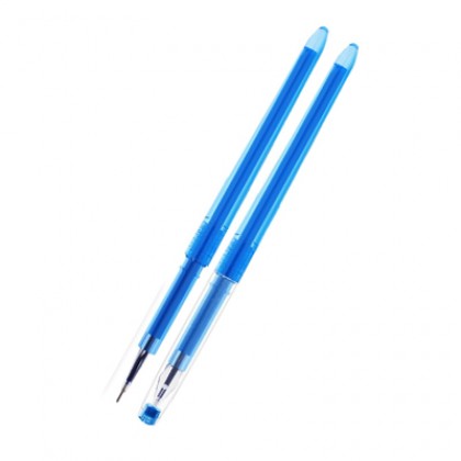 Ручка гелевая TUKZAR синяя,  игольчатый наконечник в форме пера, 0,5мм.