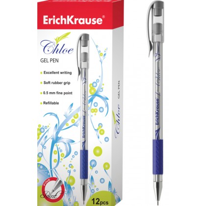 Ручка гелевая ERICH KRAUSE Chole синяя, 0,5мм.