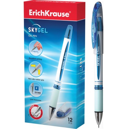Ручка гелевая ERICH KRAUSE Skygel синяя 0,4мм