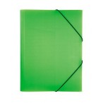Папка на резинке А4 ХАТБЕР Diamond Neon зеленая, с клапанами
