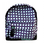 Рюкзак молодежный Grizzly круги фиолетовый-бирюза, 1 отд., карманы, укреп. спинка, 32х41х12