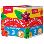 Тесто д/лепки Lori-toys Набор №16 3цв., 70гр., в картонной коробке
