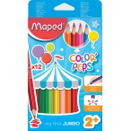 Карандаши 12-ти цв. MAPED Color Peps Maxi