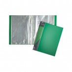 Папка А4 60 файлов ХАТБЕР Standart зеленая, пластиковая, корешок 21 мм., 700мкм