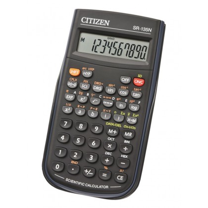 Калькулятор CITIZEN SR135N инженерный, 8+2 разряд., сертифиц. для егэ, 154х84мм