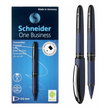 Ручка-роллер Schneider One Business черная, прорезин. поверхность, 0,6мм.