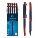 Ручка-роллер Schneider One Business красная, прорезин. поверхность, 0,6мм.