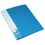 Папка-скоросшиватель А4 Бюрократ синяя, 0,7мм., пластик, пруж .скоросш. , внут. и торц. карман