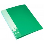 Папка-скоросшиватель А4 Бюрократ зеленая, 0,7мм., пластик, пруж .скоросш. , внут. и торц. карман