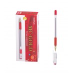 Ручка шариковая MC Gold красная, грип, 0,5мм.