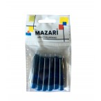 Набор картриджей Mazari Ferolly для перьевой ручки, синий, длина 5 см.,  6 шт., с европодвесом