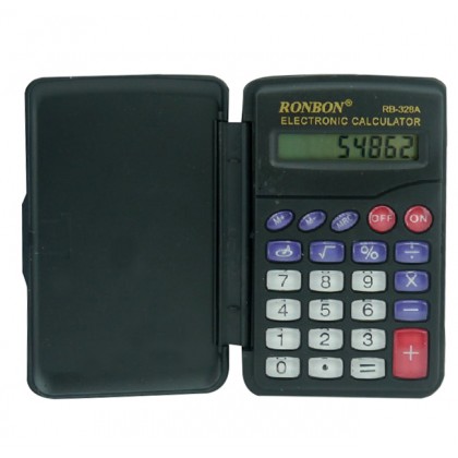 Калькулятор Ronbon  8-разр., 10*6.5*1.2см., карт. уп.