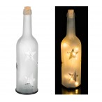 Фигурка декоративная Бутылка с подсветкой, высота 29,5см., диаметр 8см.