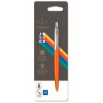Ручка шариковая PARKER Jotter Color оранжевый корп., M, синие чернила, кнопочн. механ., блистер