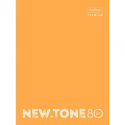 Тетрадь  80л А4 ХАТБЕР на 4-х кольцах Premium.NewTone.Neon.Оранж глянц.ламин., 80г/кв.м.