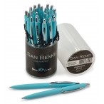 Ручка шариковая Bruno Visconti San Remo синяя, 1мм., голубой металл. корпус