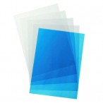 Обложка А4 прозрачные ,синие  ПВХ 0,18мм.
