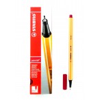 Ручка капиллярная STABILO Point 88 тёмно-красный, 0,4мм.