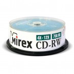 Диск CD-RW Mirex 4x-12x, CB-25,  [25]