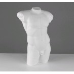 Гипсовая фигура Мастерская Экорше Торс античный полый, 27,5*16*46 см