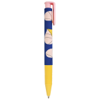 Ручка шариковая Be Smart Simple.Желтый синяя, 0,7мм., автоматическая