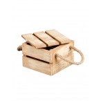 Ящик Миленд деревянный, светло-коричневый, 11,5х11,5х8см.