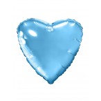 Шар воздушный Agura Сердце холодный голубой, 30''/76,5см.