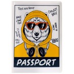 Обложка д/паспорта Миленд Медведь в капюшоне пвх
