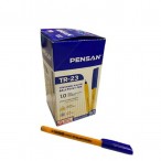 Ручка шариковая Pensan Triangle.TR-23 синяя, 1,0мм., треугольная, желтый корпус