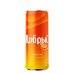 Напиток Добрый Апельсин газированный 0,33, жб,  [12]