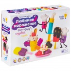 Набор для лепки Genio Kids-Art Любимое мороженое 6цв., 300гр., акссесуары, карт.кор.