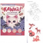 Книга Kawaii! Рисуем маркерами:Более 20 милых образов! бело-розовая, 32л., 196х260