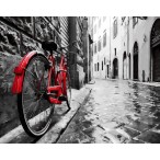 Картина по номерам ВанГогВоМне 40х50 Красный велосипед 23 цв., холст, подрамник, кисти, слож. 3