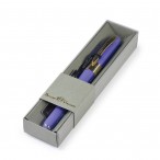 Ручка шариковая Bruno Visconti Monaco синяя, 0,5мм., лиловый корпус, серая коробка