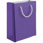 Пакет бум. подарочный ЛХ Фиолетовый 26х32х12 см., глянцевый