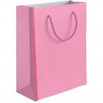 Пакет бум. подарочный ЛХ Розовый 11,4х14,3х6.4 см., глянцевый
