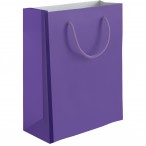 Пакет бум. подарочный ЛХ Фиолетовый 11,4х14,3х6.4 см., глянцевый