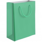 Пакет бум. подарочный ЛХ Зеленый 11,4х14,3х6.4 см., глянцевый