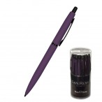 Ручка шариковая Bruno Visconti San Remo синяя, 1мм., фиолетовый металл. корпус