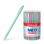 Ручка шариковая ERICH KRAUSE Neo Pastel pearl синяя, толщ.линии 0.26 мм