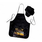 Фартук для уроков труда ХАТБЕР Yellow Supercar с нарукавниками, с карманом, 53,5х44,5см, 
