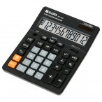 Калькулятор Eleven SDC-444S, черный, 12 разряд., двойн.питание, 155*205*36 мм,