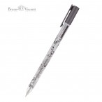 Ручка гелевая Bruno Visconti Sketch and Art.Uni Write.Silver серебрянная, 0,8мм., со ст