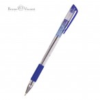Ручка шариковая Bruno Visconti Urban Write синяя, 0,7мм., прозр.корп., грипп,маслян.чернила, туба